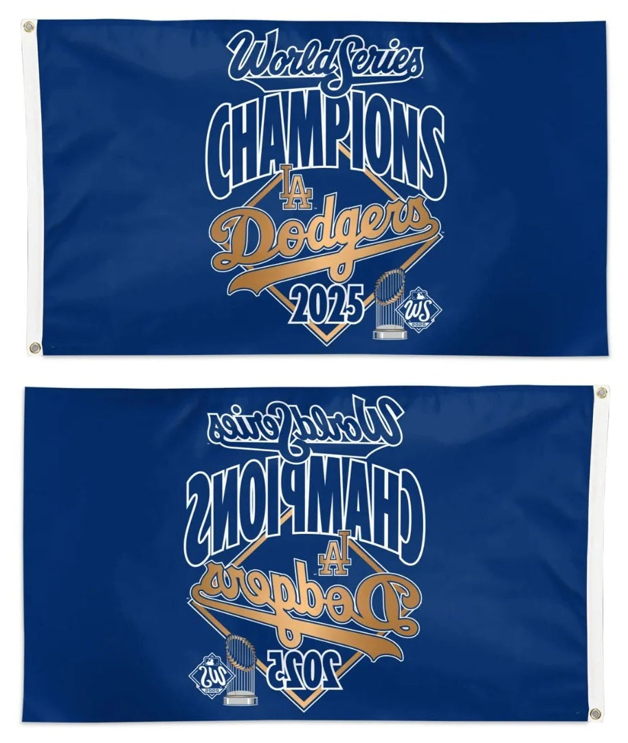 LA Dodgers 2025 World Series Champions 3x5 Flag