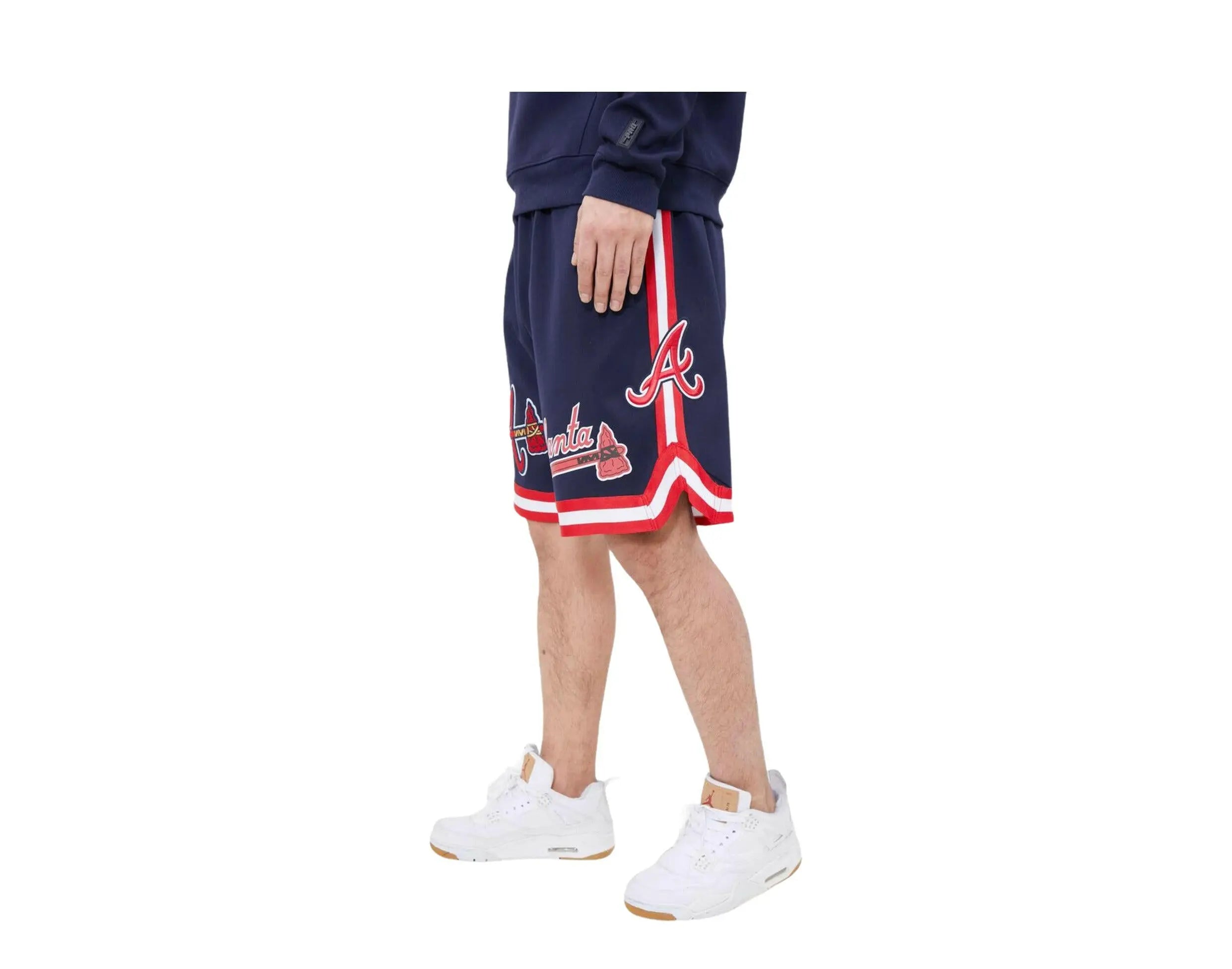 Pro Standard Atlanta Braves Pro Team Men Jogger Shorts Midnight Navy 2