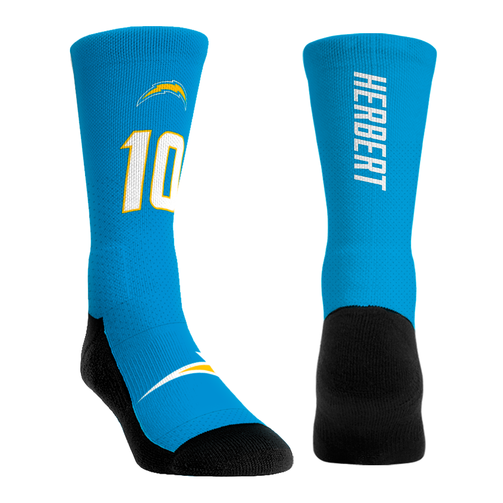 Justin Herbert - Los Angeles Chargers  - Jersey (Blue) | Rock 'Em Socks 1