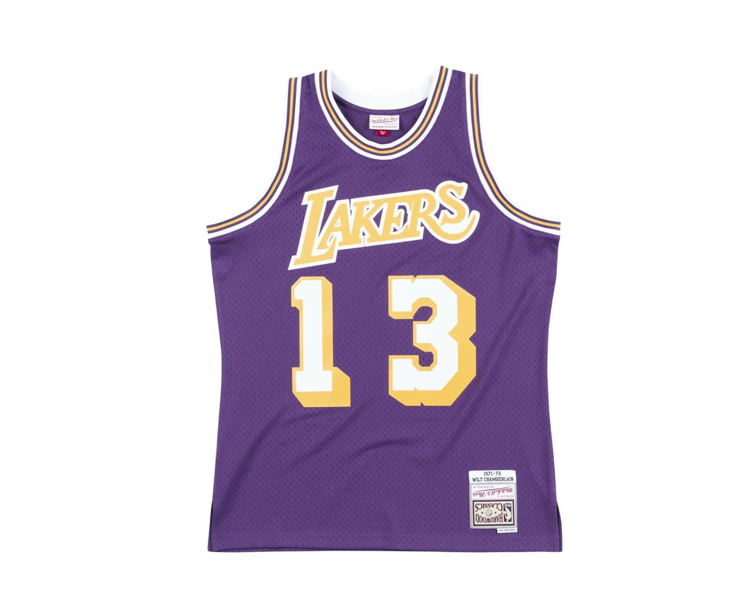 Mitchell & Ness Swingman Los Angeles Lakers 1971-72 Wilt Chamberlain Men Jersey Purple/Gold/White 1