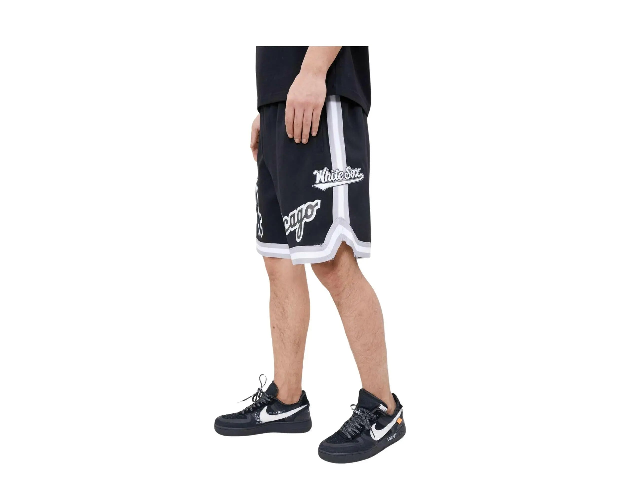 Pro Standard Chicago White Sox Pro Team Men Jogger Shorts Black 2