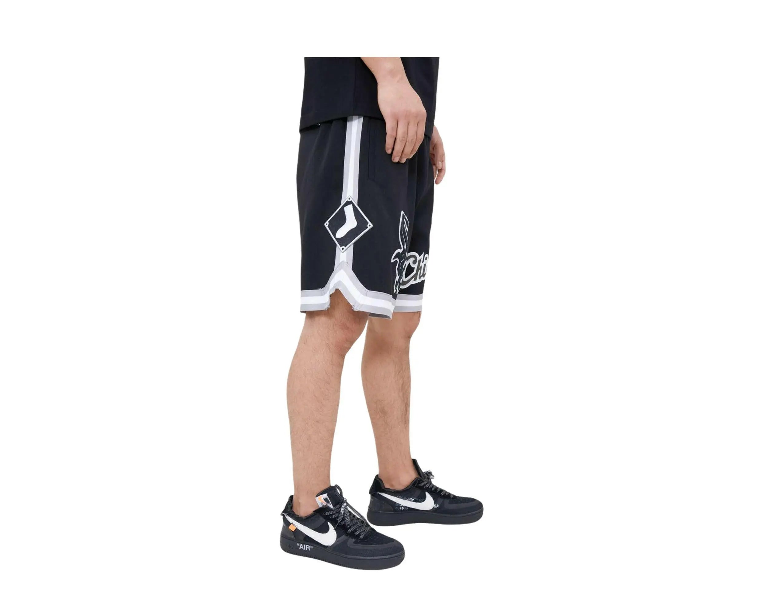 Pro Standard Chicago White Sox Pro Team Men Jogger Shorts Black 3