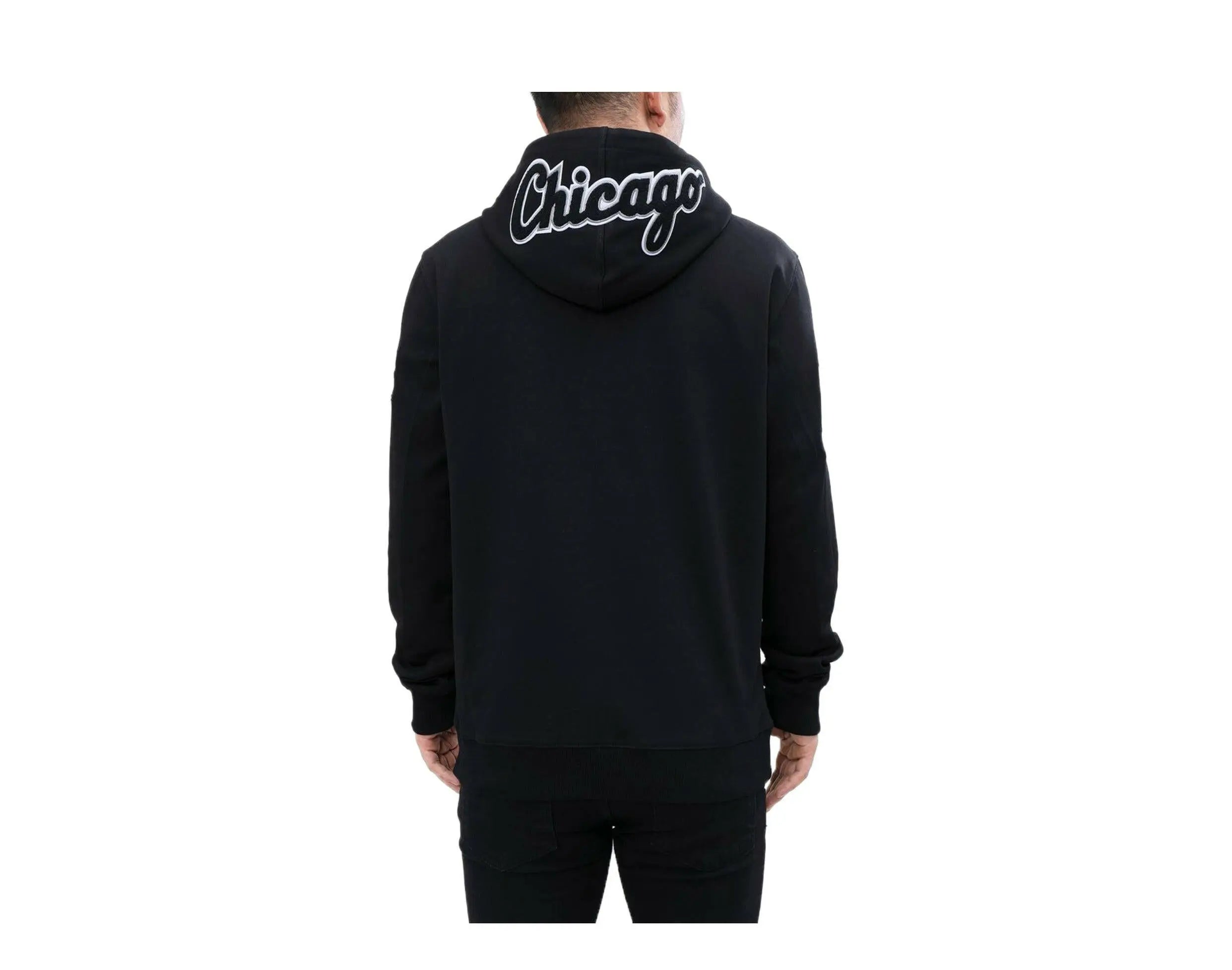 Pro Standard MLB Chicago White Sox Logo Blended Men Hoodie Black 4