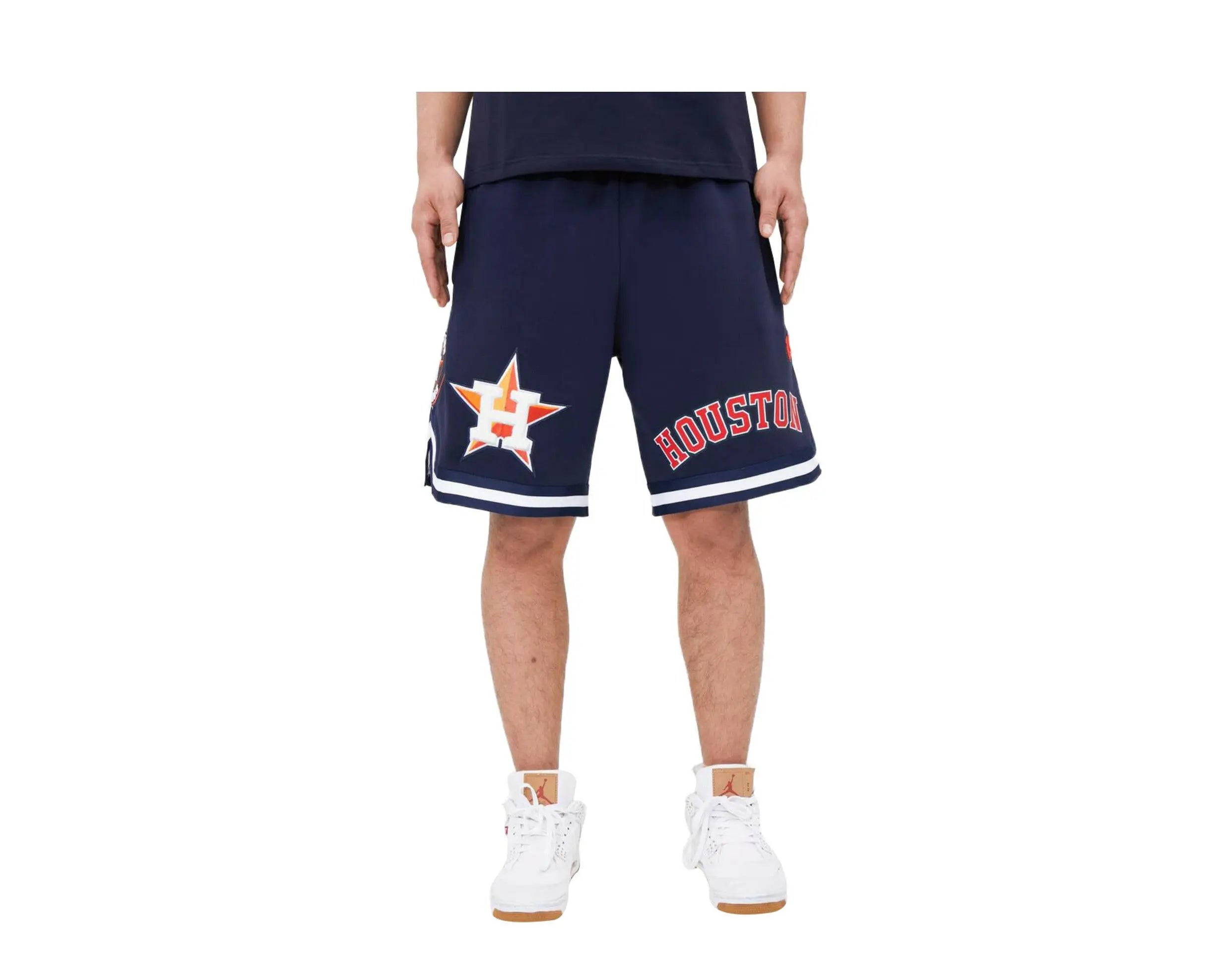 Pro Standard Houston Astros Pro Team Men Jogger Shorts Midnight Navy 1