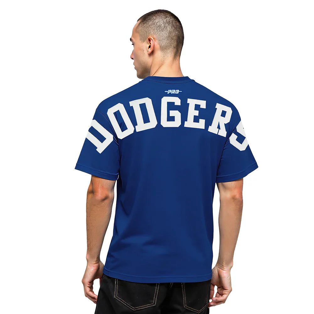 Pro Standard La Dodgers Wingspan Drop Shoulder Tee - Dark Blue 1