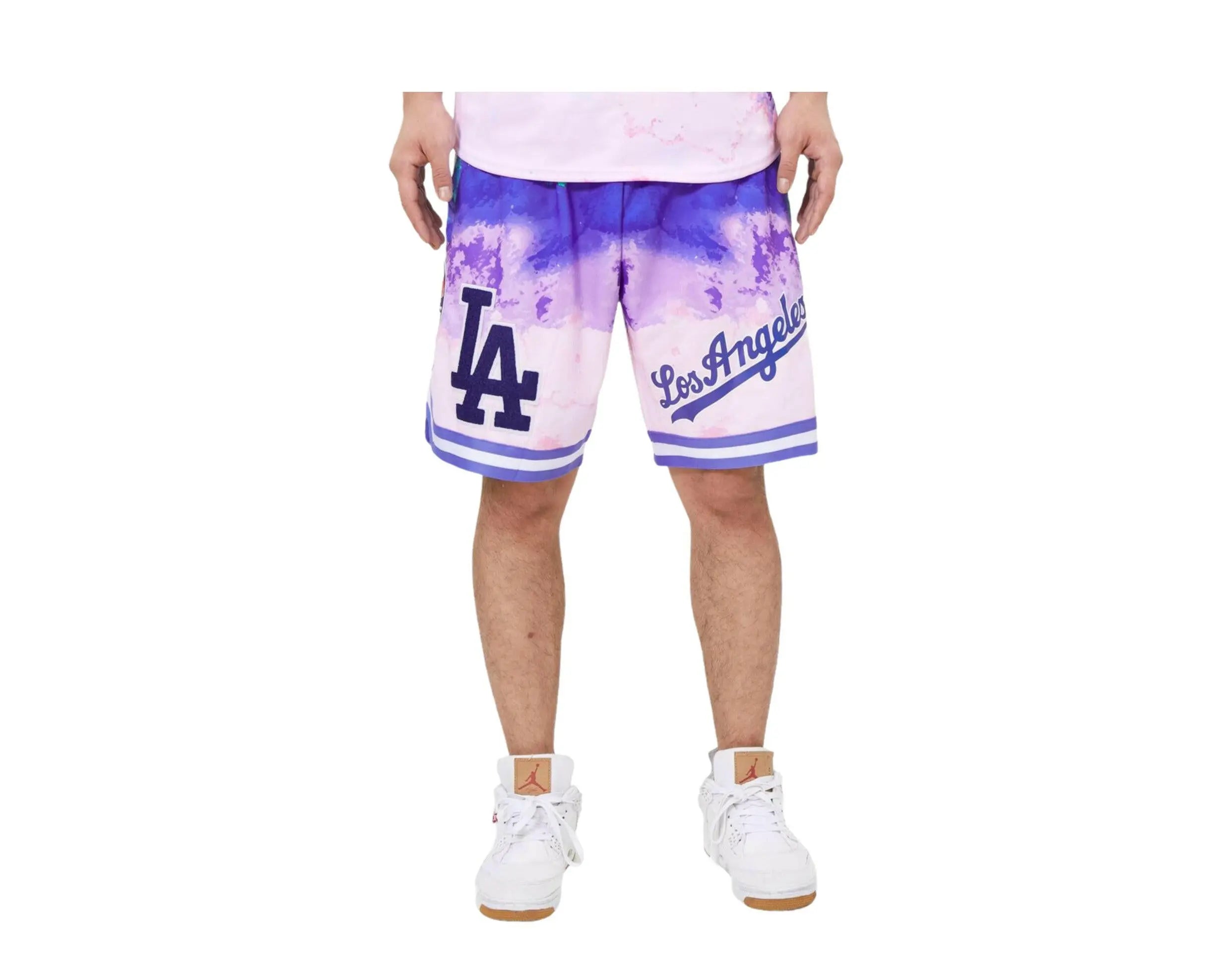 Pro Standard Los Angeles Dodgers Pro Team Men Shorts Multi/Pink Dye 1