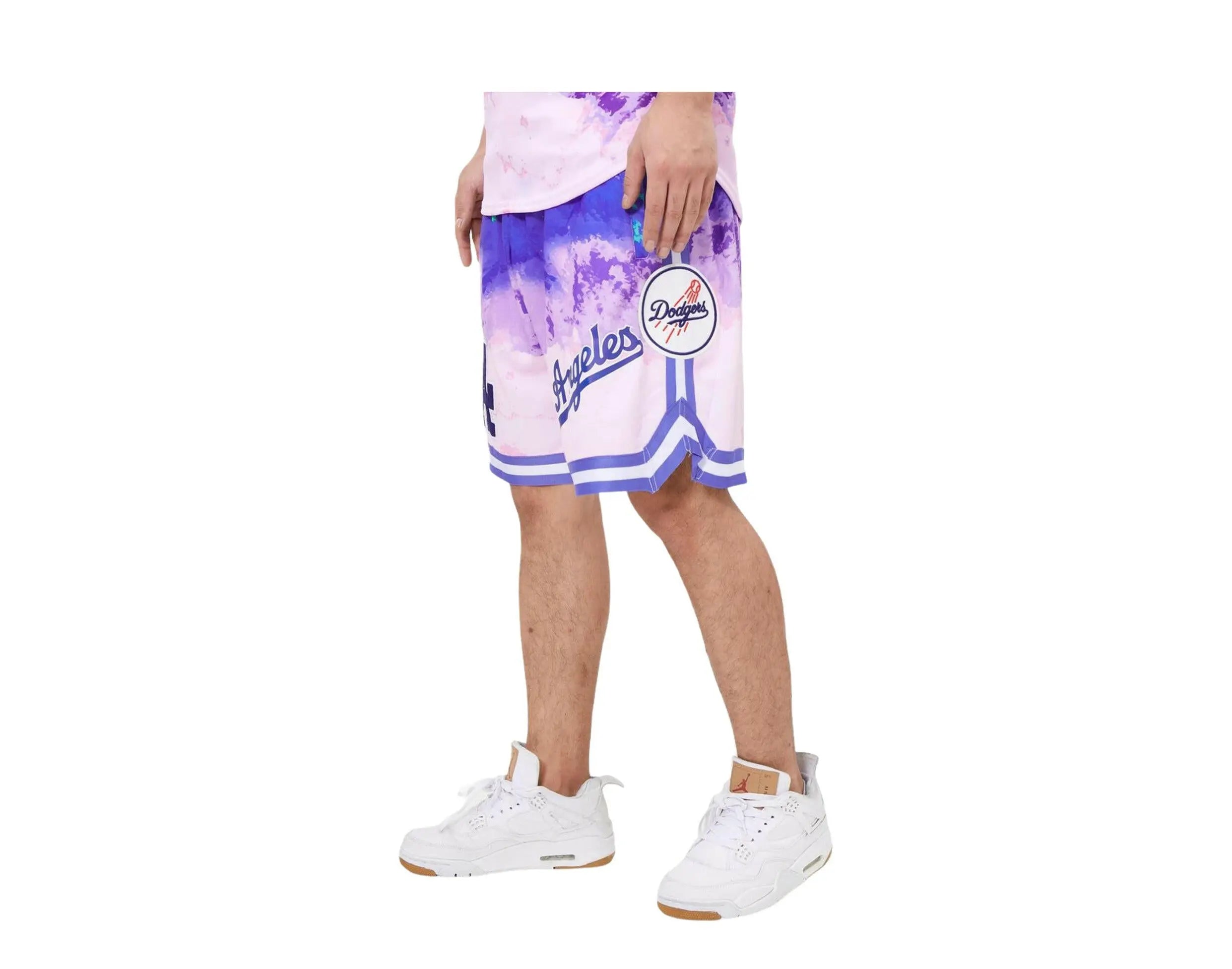 Pro Standard Los Angeles Dodgers Pro Team Men Shorts Multi/Pink Dye 2