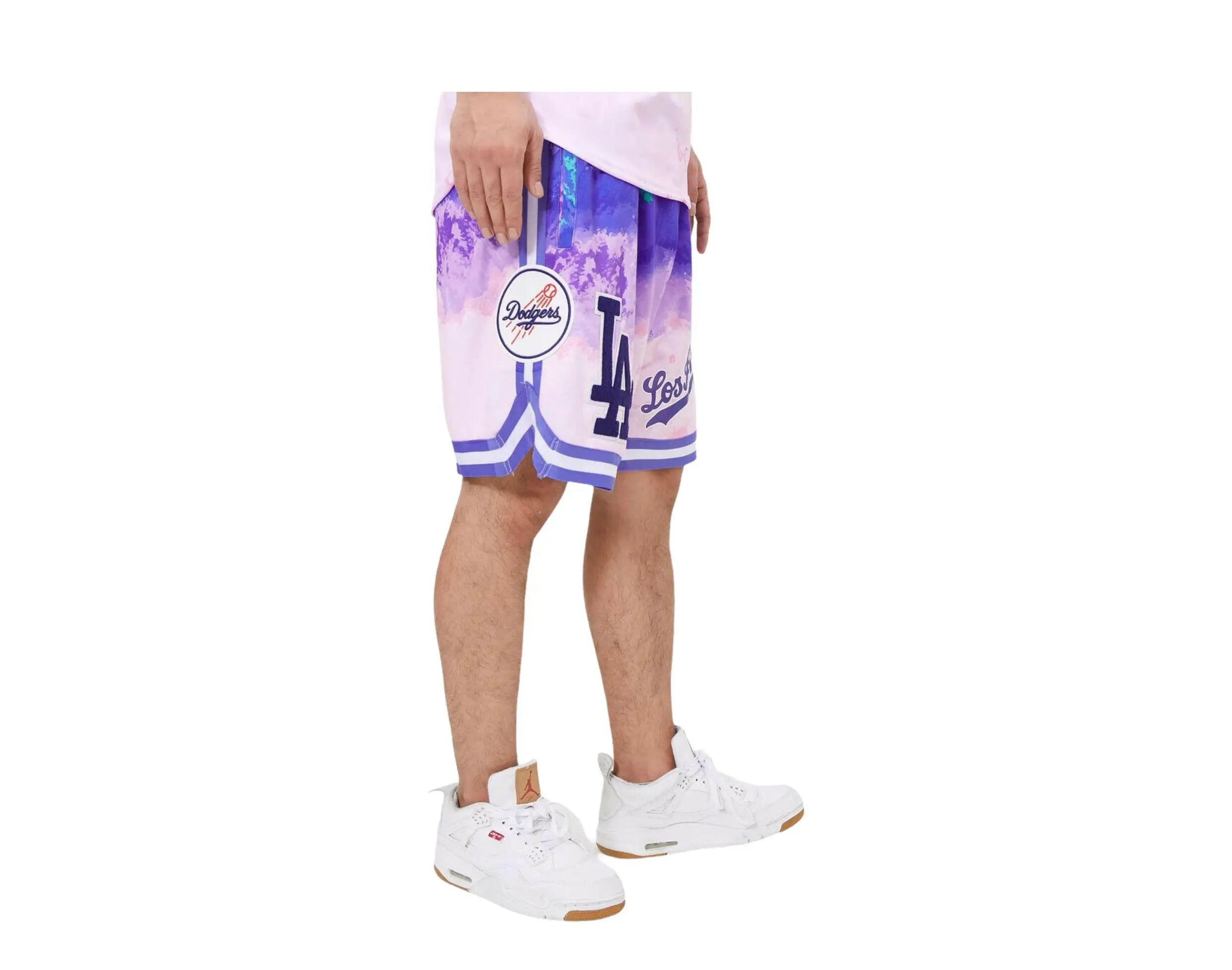Pro Standard Los Angeles Dodgers Pro Team Men Shorts Multi/Pink Dye 3