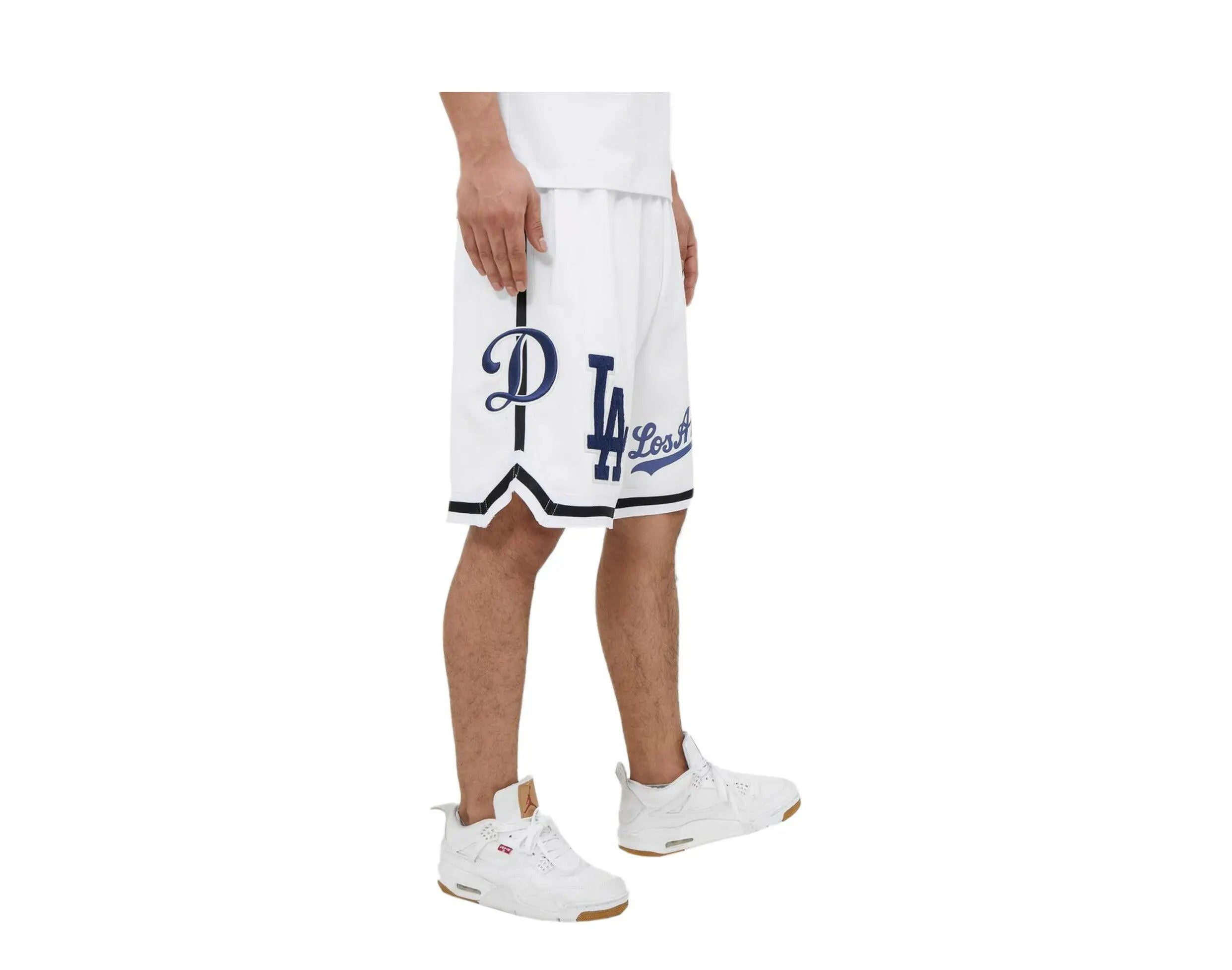 Pro Standard Los Angeles Dodgers Pro Team Men Shorts White 3