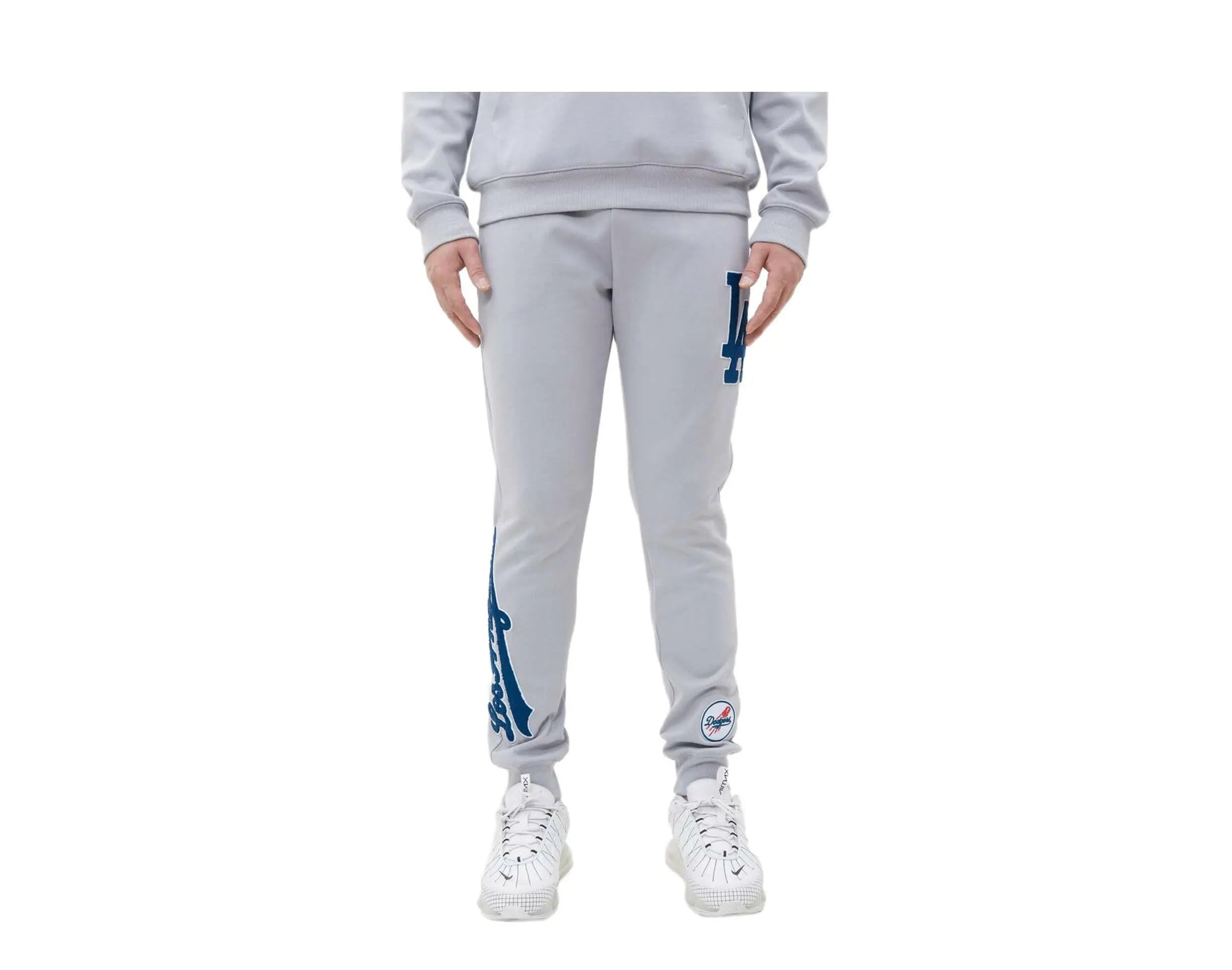 Pro Standard Los Angeles Dodgers Logo Men Joggers Grey 1