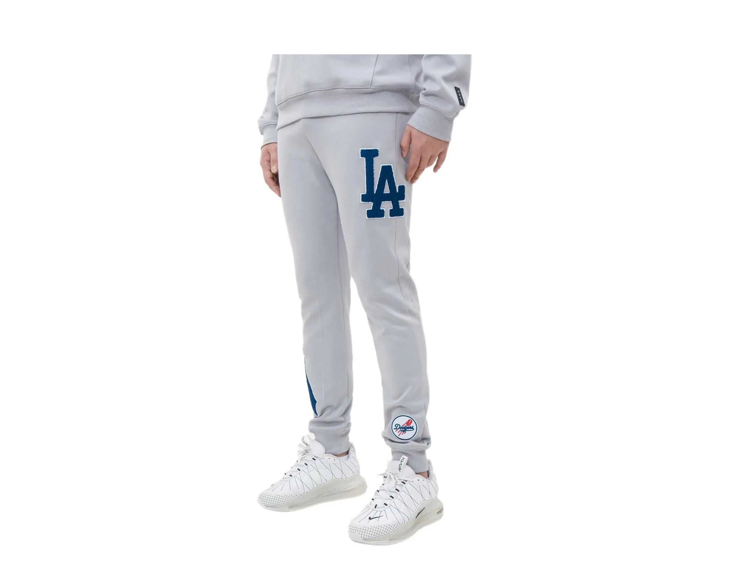 Pro Standard Los Angeles Dodgers Logo Men Joggers Grey 2