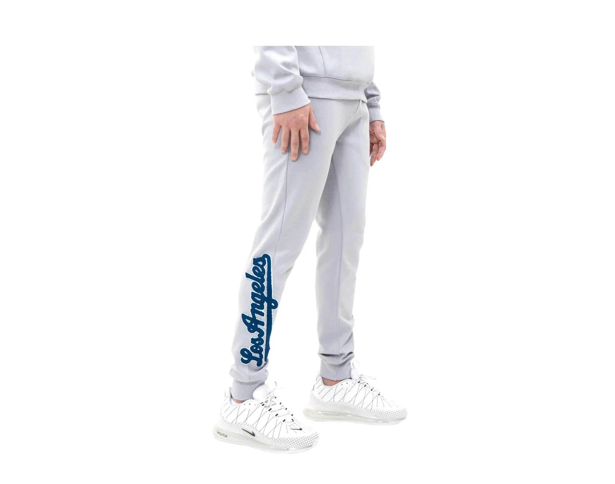 Pro Standard Los Angeles Dodgers Logo Men Joggers Grey 3