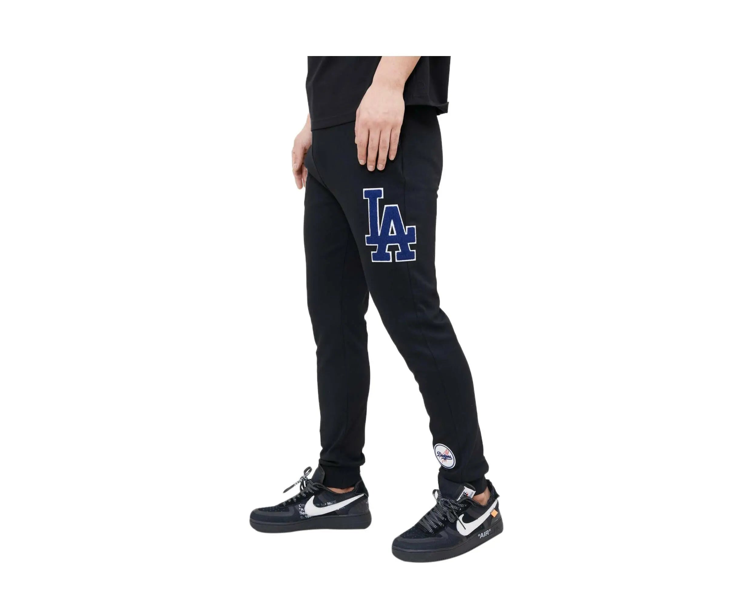 Pro Standard Los Angeles Dodgers Classic Chenille Men Joggers Black 2
