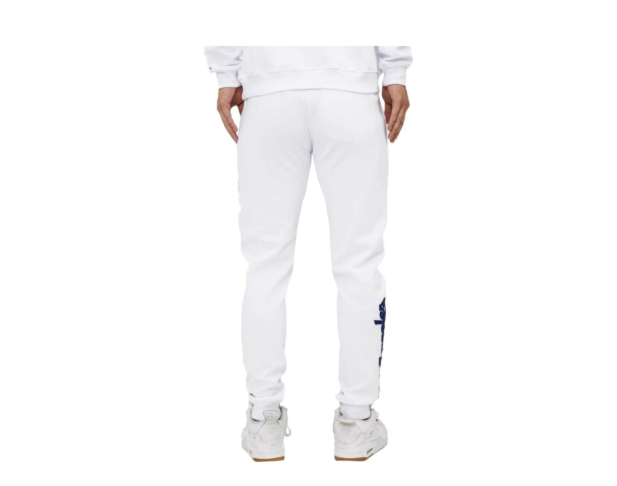 Pro Standard Los Angeles Dodgers Logo Men Joggers White 4