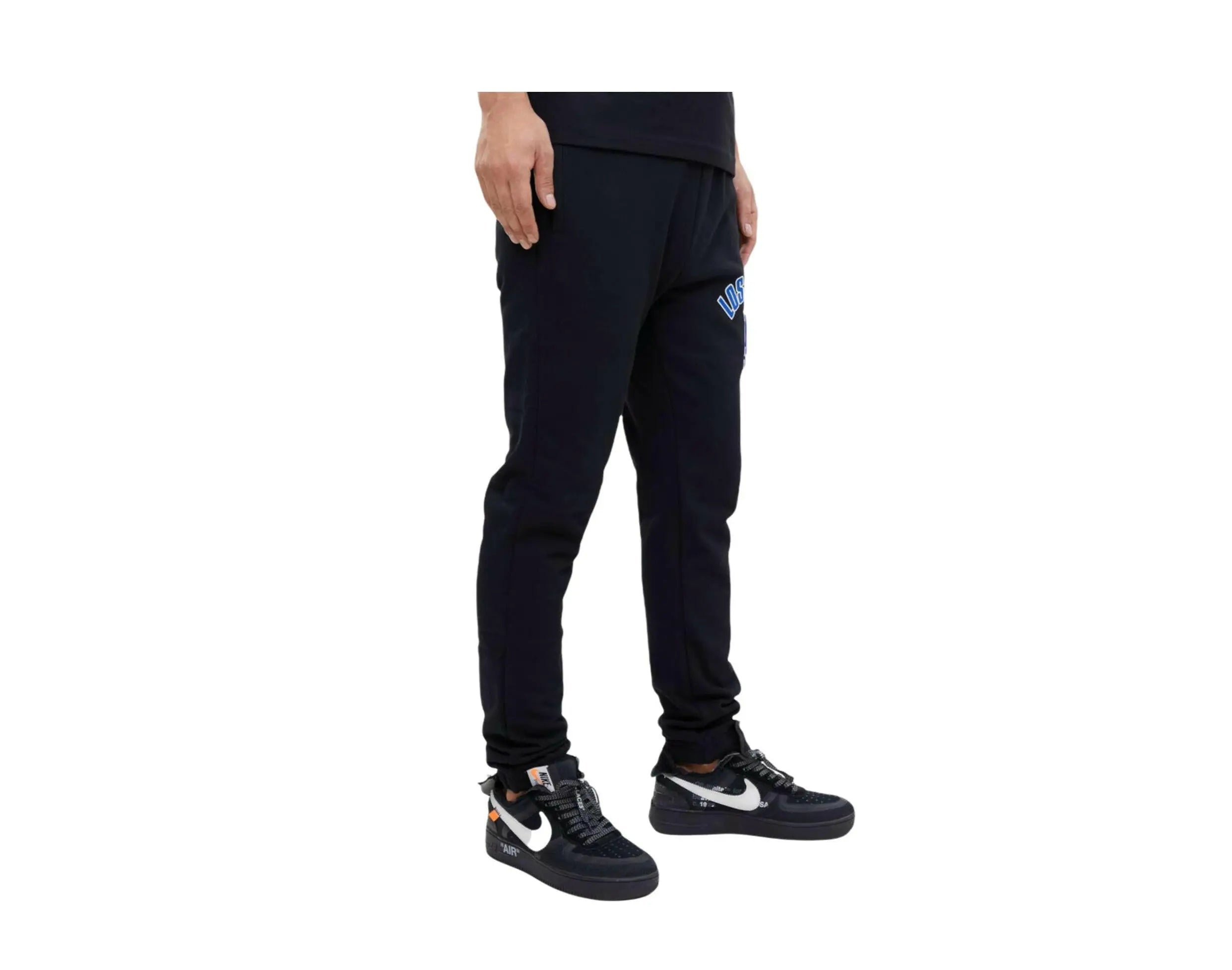 Pro Standard MLB Los Angeles Dodgers Stacked Logo Men Sweatpants Black 3