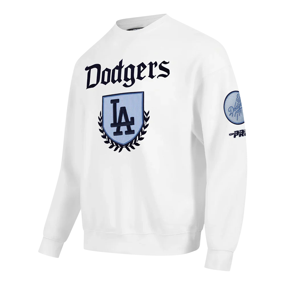 Pro Standard LA Dodgers Country Club Crewneck - White 3