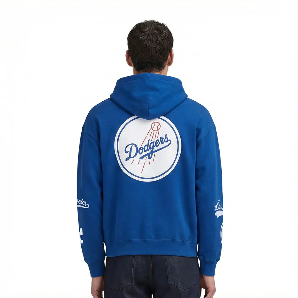 Pro Standard Dodgers Living Large Hoodie - Dark Blue 2