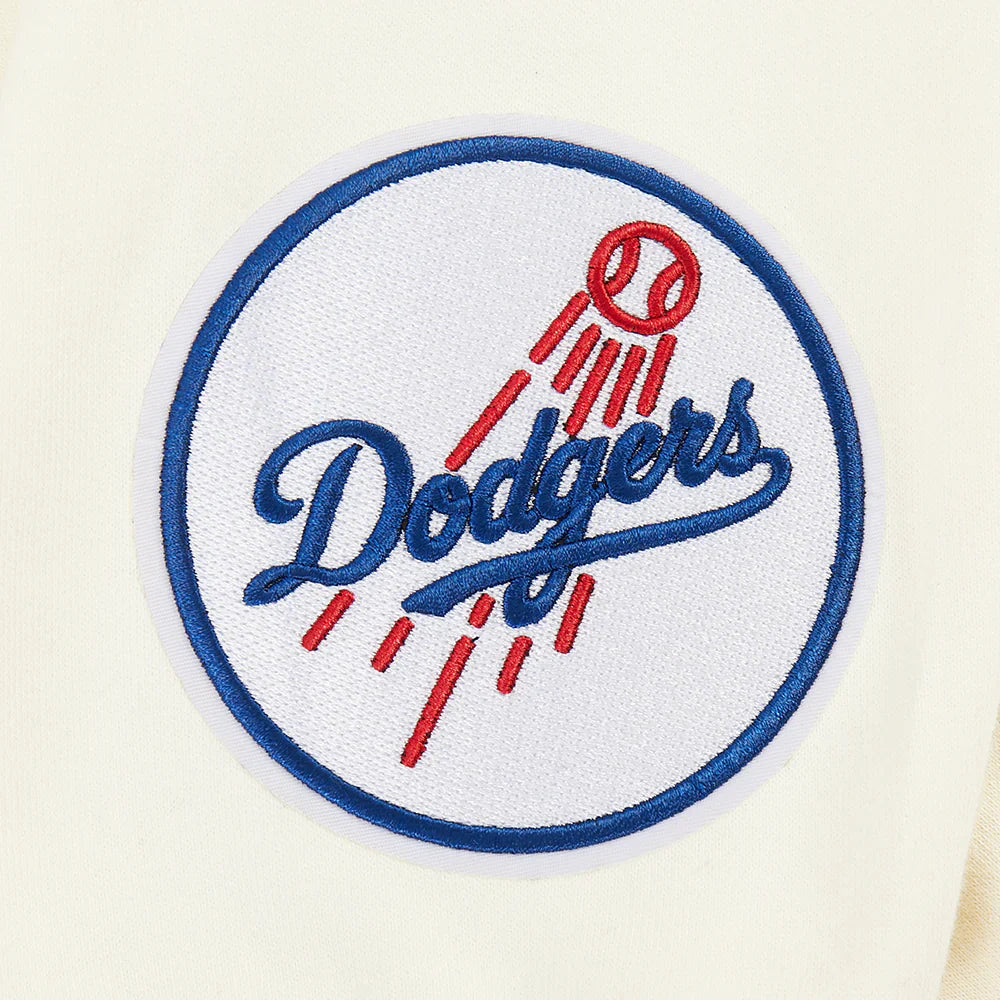 Pro Standard LA Dodgers Wingspan Drop Shoulder Crewneck - Eggshell 5