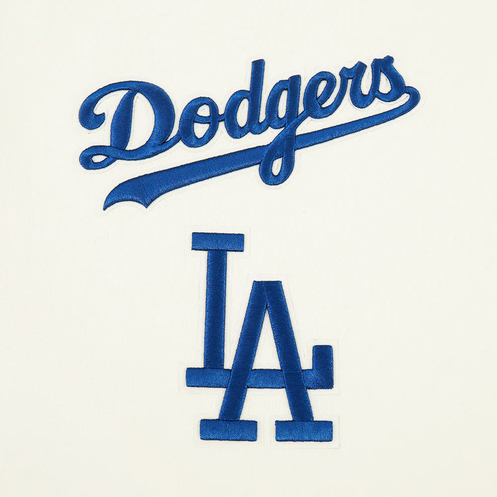 Pro Standard LA Dodgers Wingspan Drop Shoulder Crewneck - Eggshell 6