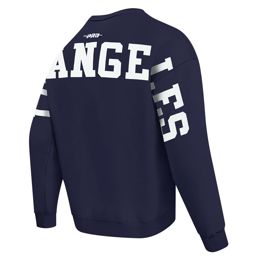 Pro Standard LA Dodgers Wingspan Drop Shoulder Crewneck - Midnight Navy 4