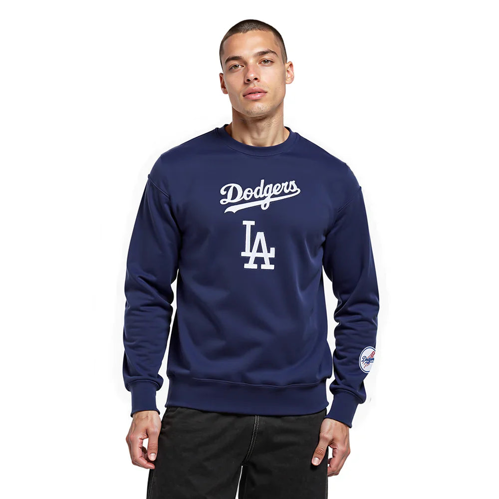 Pro Standard LA Dodgers Wingspan Drop Shoulder Crewneck - Midnight Navy 2