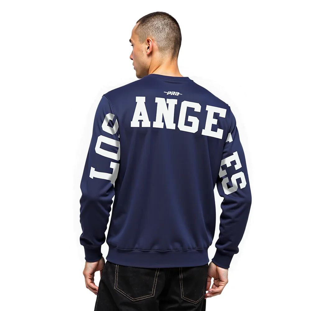 Pro Standard LA Dodgers Wingspan Drop Shoulder Crewneck - Midnight Navy 1