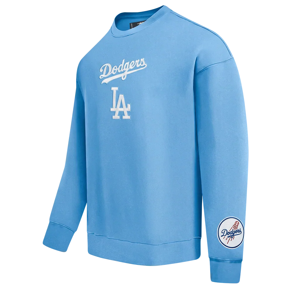 Pro Standard LA Dodgers Wingspan Drop Shoulder Crewneck - University Blue 3