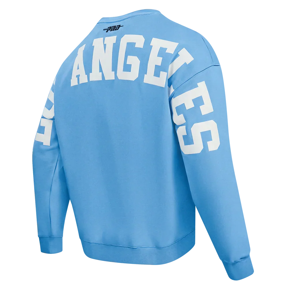 Pro Standard LA Dodgers Wingspan Drop Shoulder Crewneck - University Blue 2