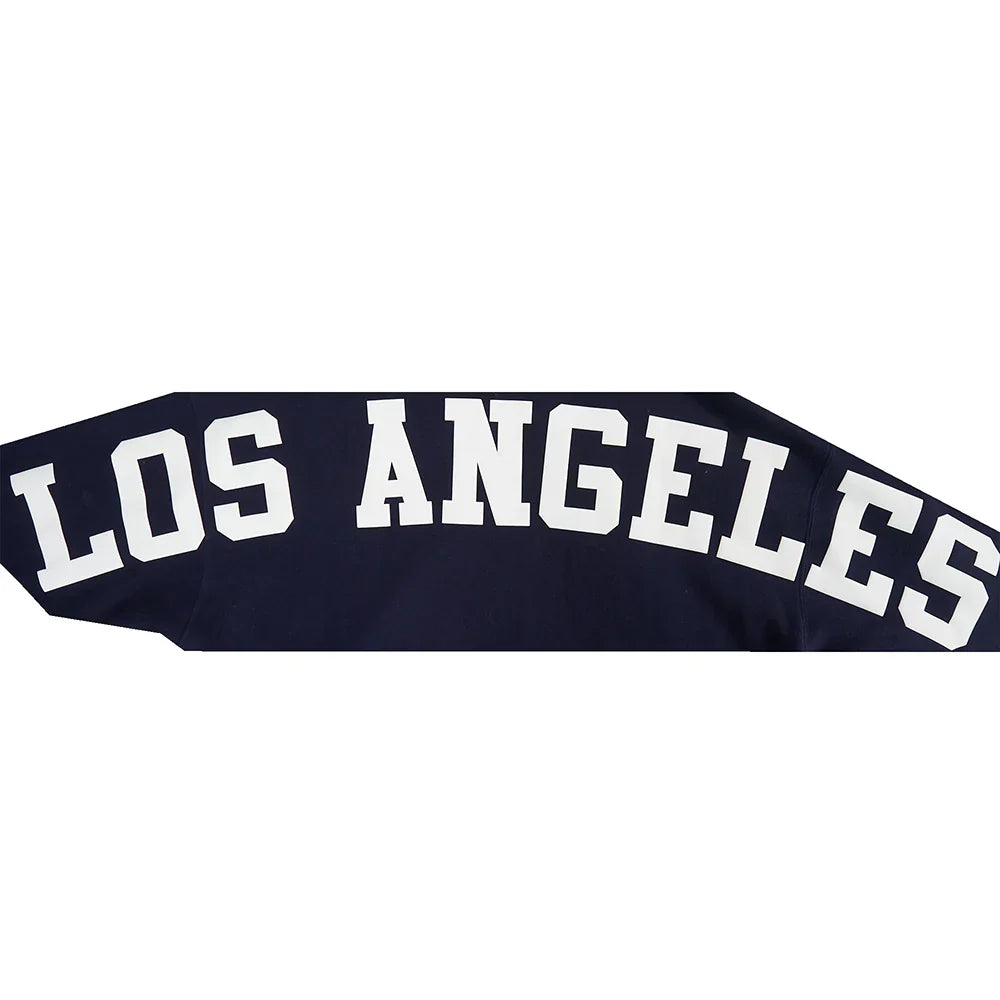 Pro Standard La Dodgers Wingspan Drop Shoulder Hoodie - Midnight Navy 3