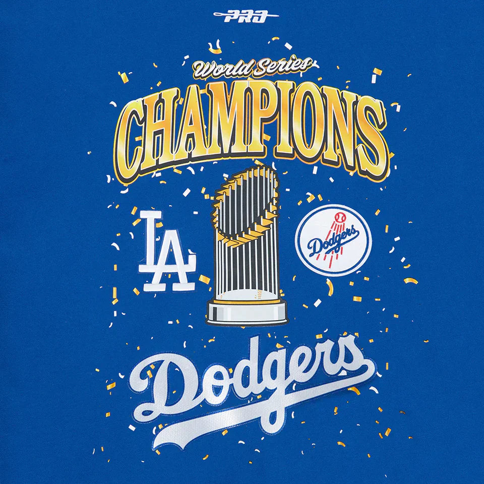 Pro Standard LA Dodgers World Series Fleece Hoodie - Royal Blue 5