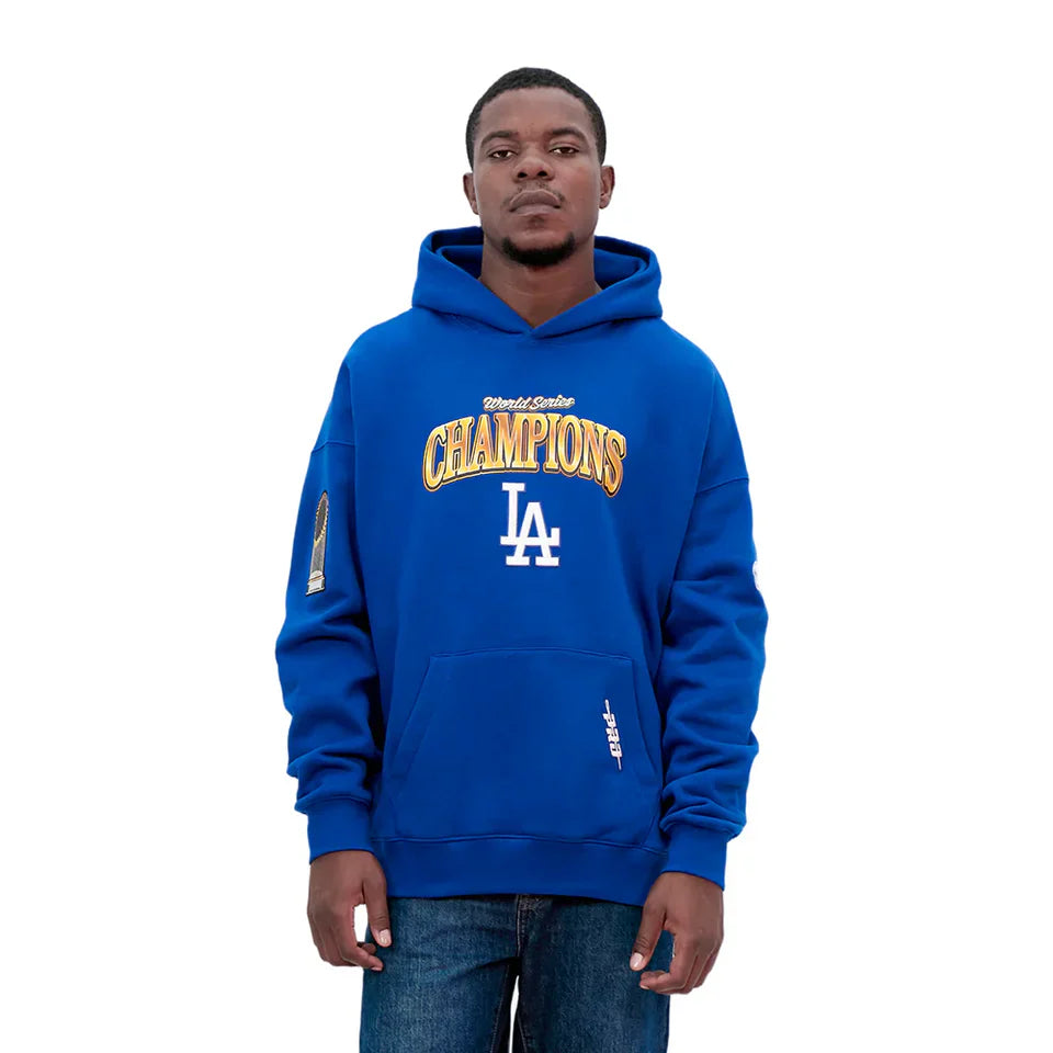 Pro Standard LA Dodgers World Series Fleece Hoodie - Royal Blue 1