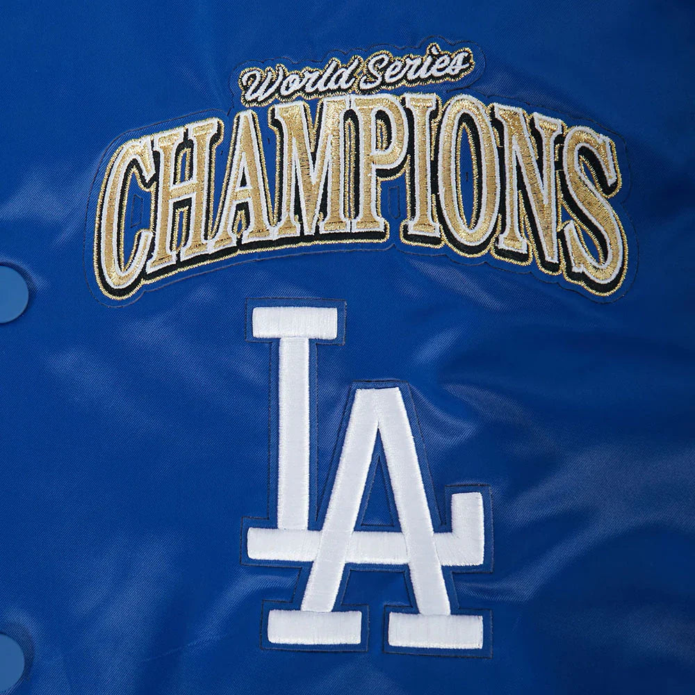 Pro Standard LA Dodgers World Series Satin Jacket - Royal 6