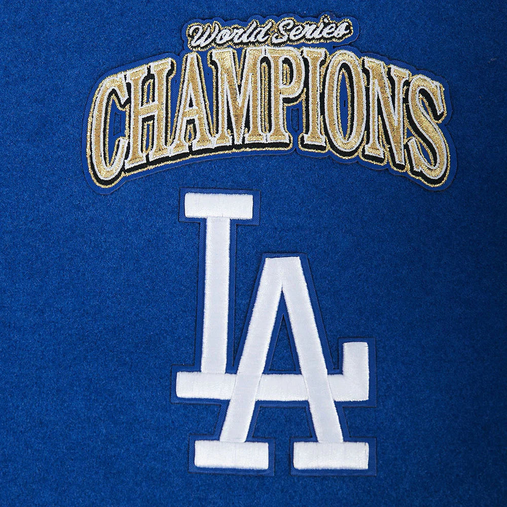 Pro Standard LA Dodgers World Series Wool Varsity Jacket - Royal Blue 4