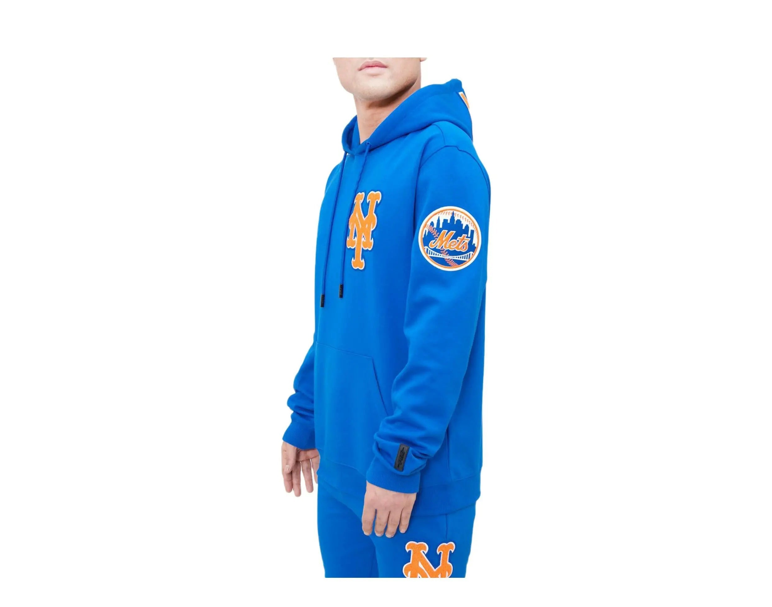 Pro Standard New York Mets Classic Chenille Men Hoodie Royal Blue 2