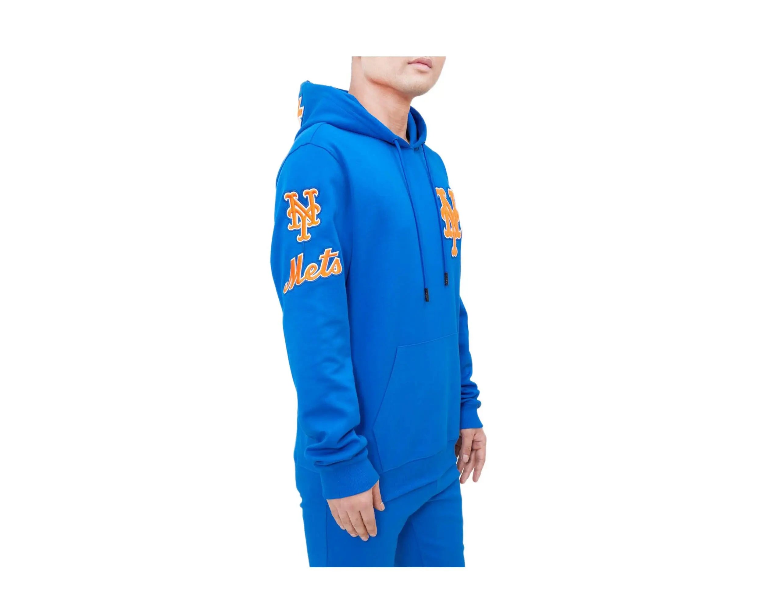 Pro Standard New York Mets Classic Chenille Men Hoodie Royal Blue 3