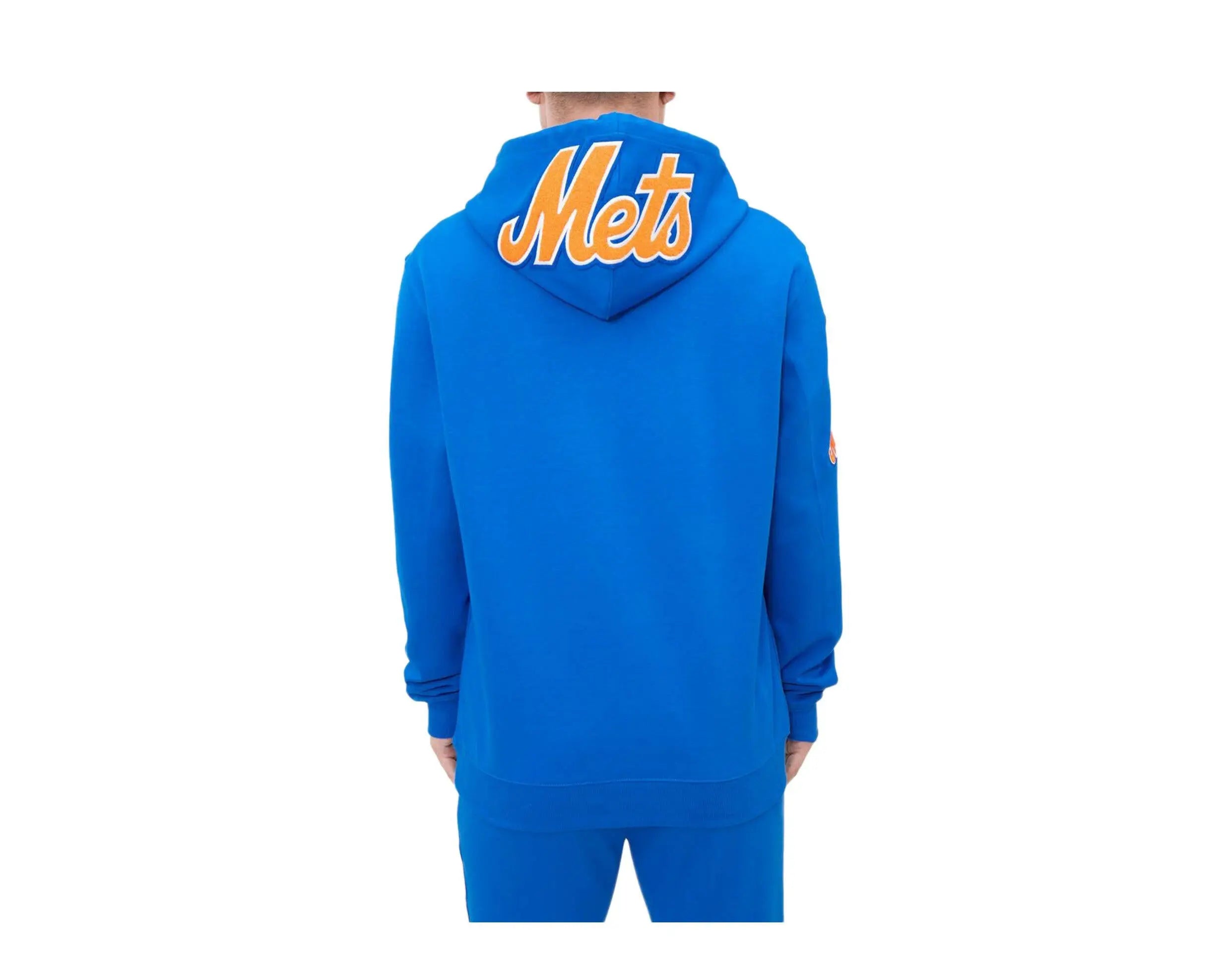 Pro Standard New York Mets Classic Chenille Men Hoodie Royal Blue 4