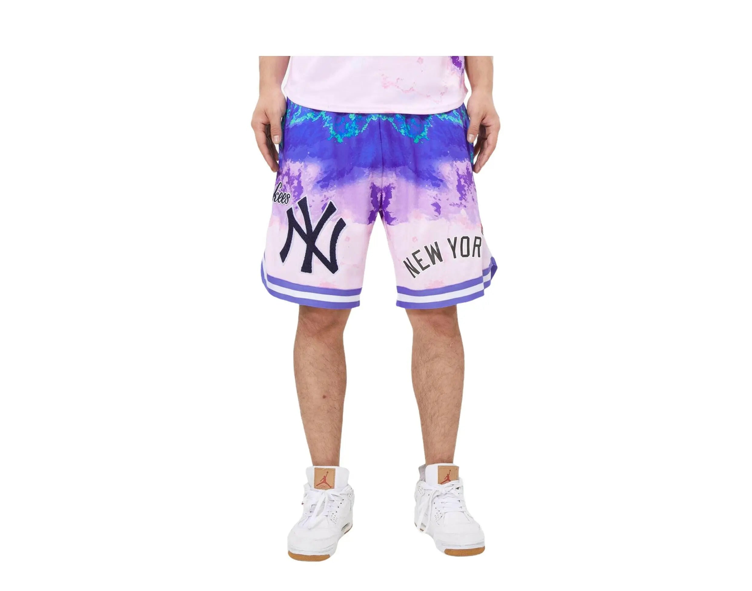 Pro Standard New York Yankees Pro Team Pink Dye Men Shorts Pink Dye 1