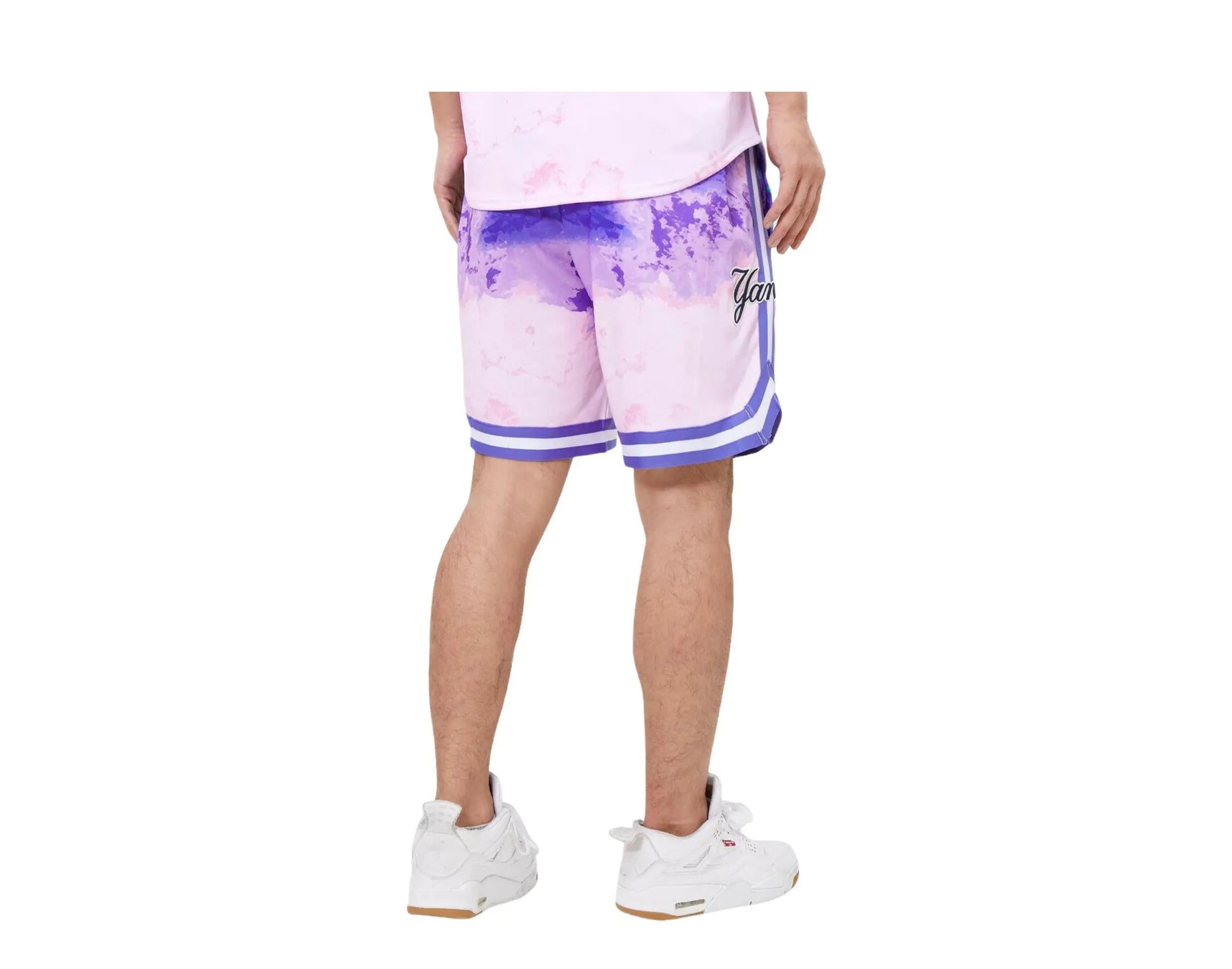 Pro Standard New York Yankees Pro Team Pink Dye Men Shorts Pink Dye 4