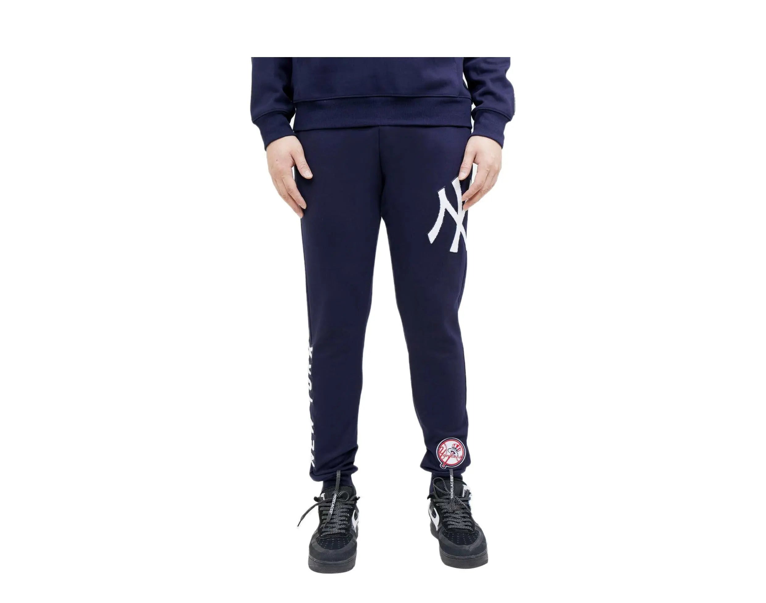 Pro Standard New York Yankees Logo Men Joggers Midnight Navy Sweatpants 1