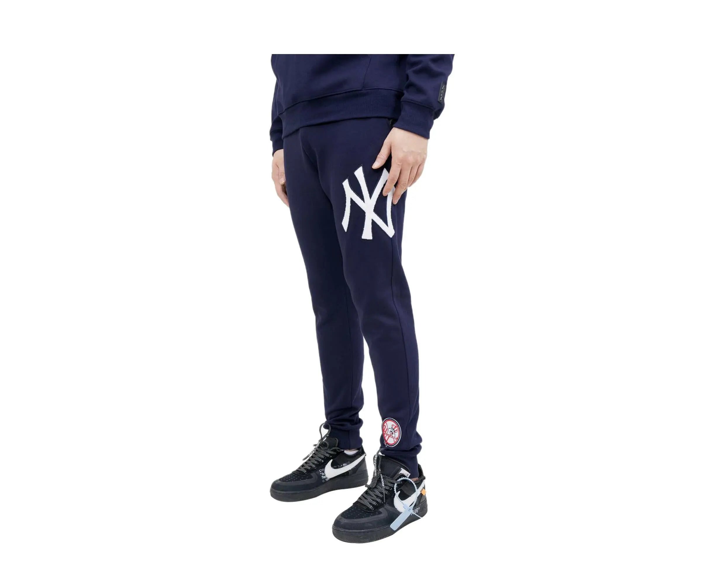 Pro Standard New York Yankees Logo Men Joggers Midnight Navy Sweatpants 2