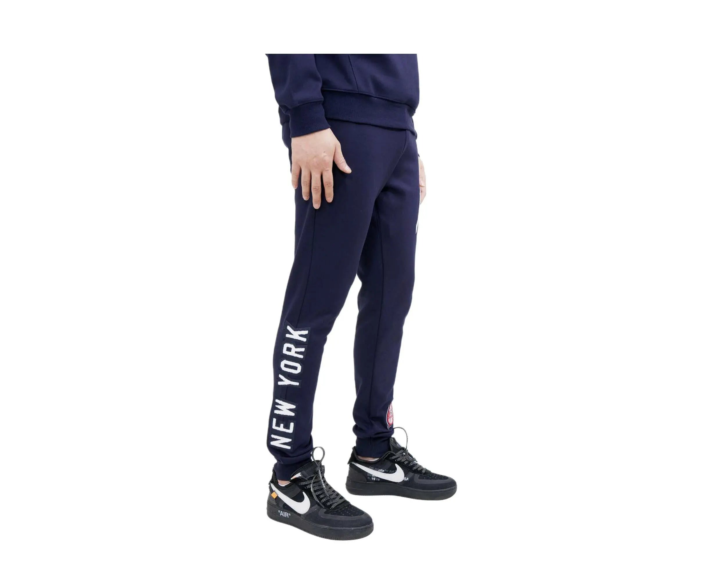 Pro Standard New York Yankees Logo Men Joggers Midnight Navy Sweatpants 3