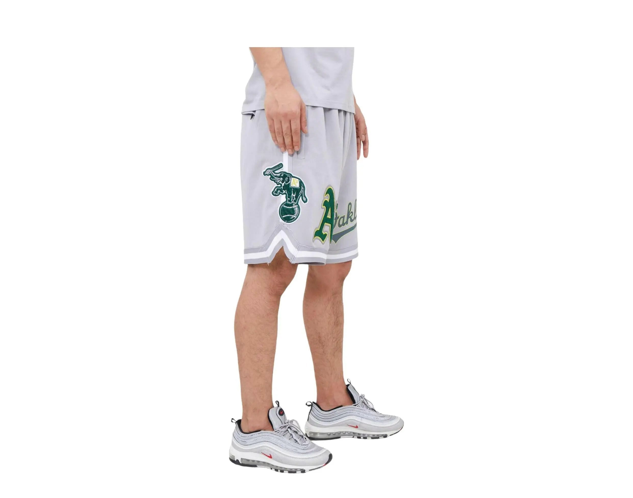 Pro Standard Oakland Athletics Pro Team Men Shorts Grey 3