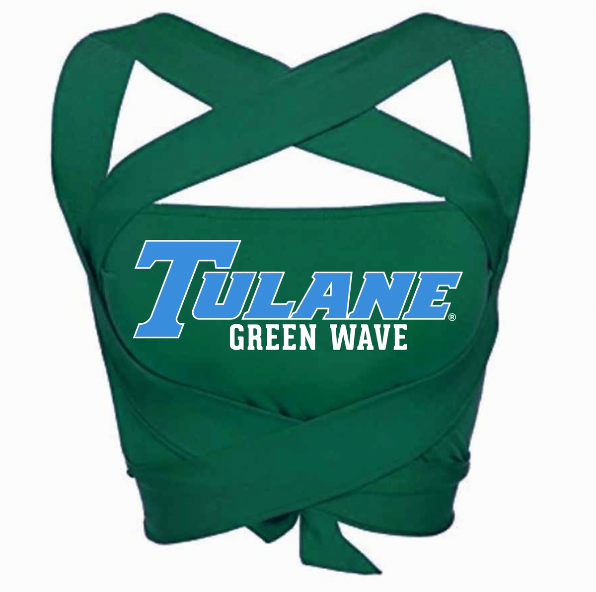 Tulane Green Multi Way Bandeau Top | lojobands 5