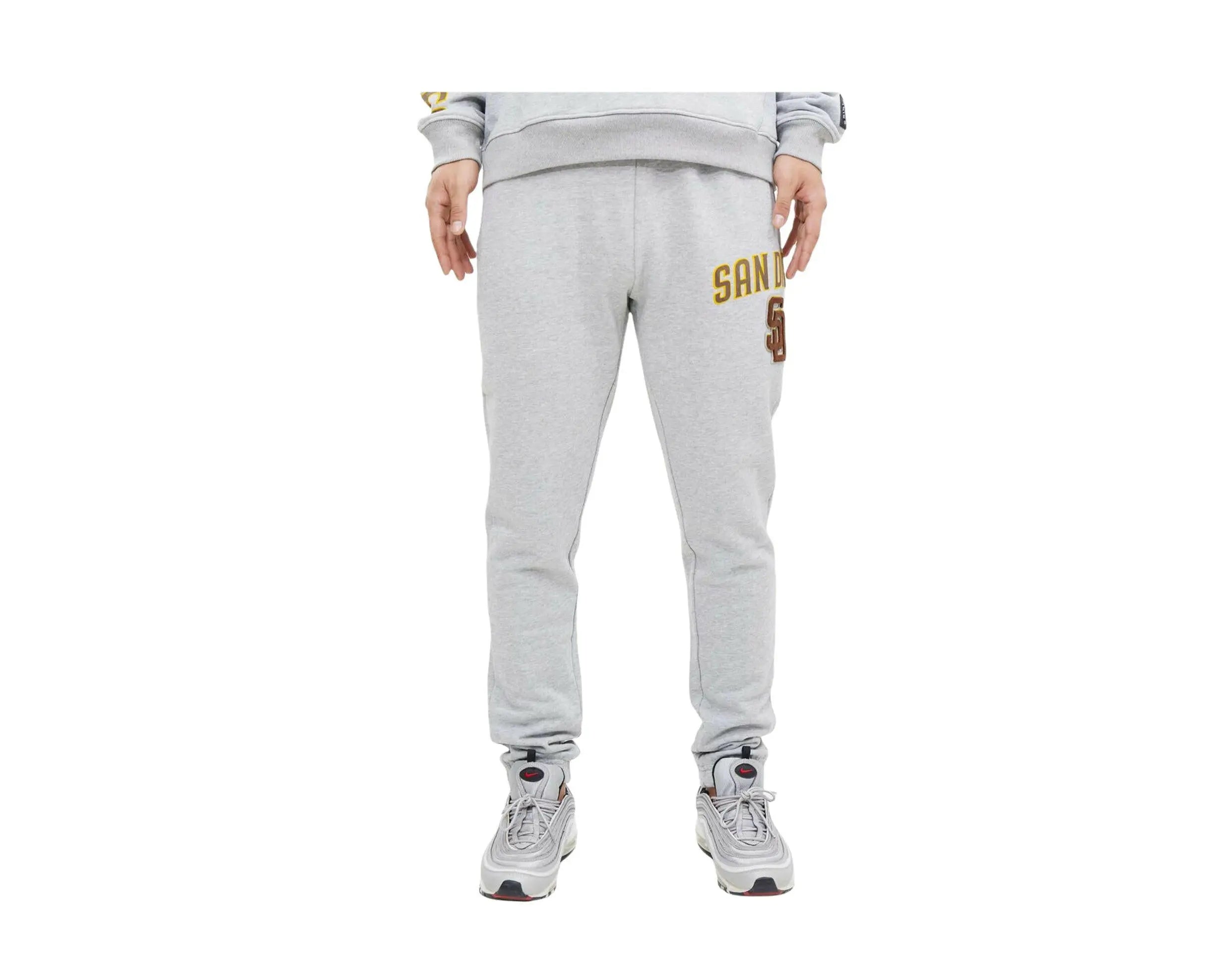 Pro Standard MLB San Diego Padres Stacked Logo Men Sweatpants Heather Grey 1