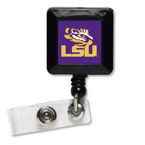 LSU Reel Tiger Eye Retractable Badge Holder