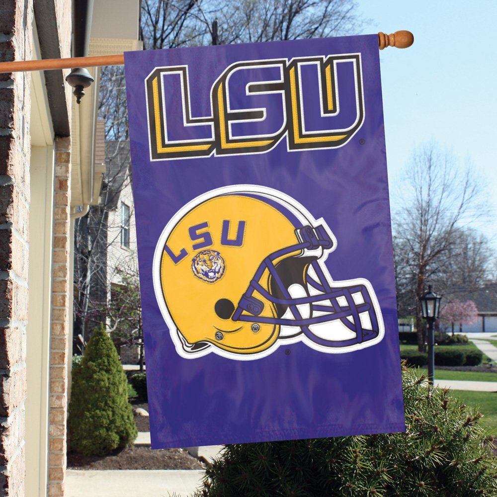 LSU Tigers 2 Sided Football Banner