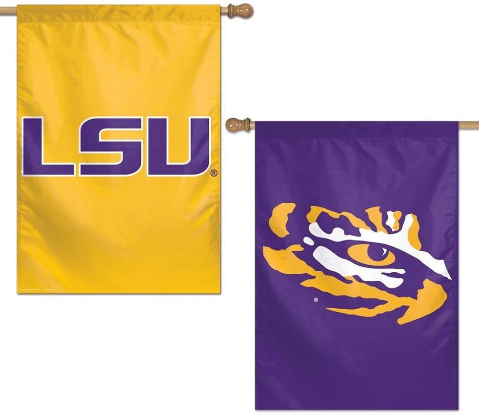 LSU Tigers Flag 2 Sided Vertical House Banner Tiger Eye