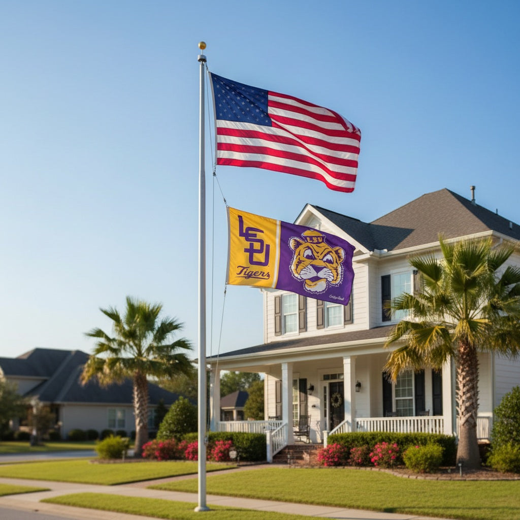 LSU Tigers Flag 3x5 College Vault Logo Throwback