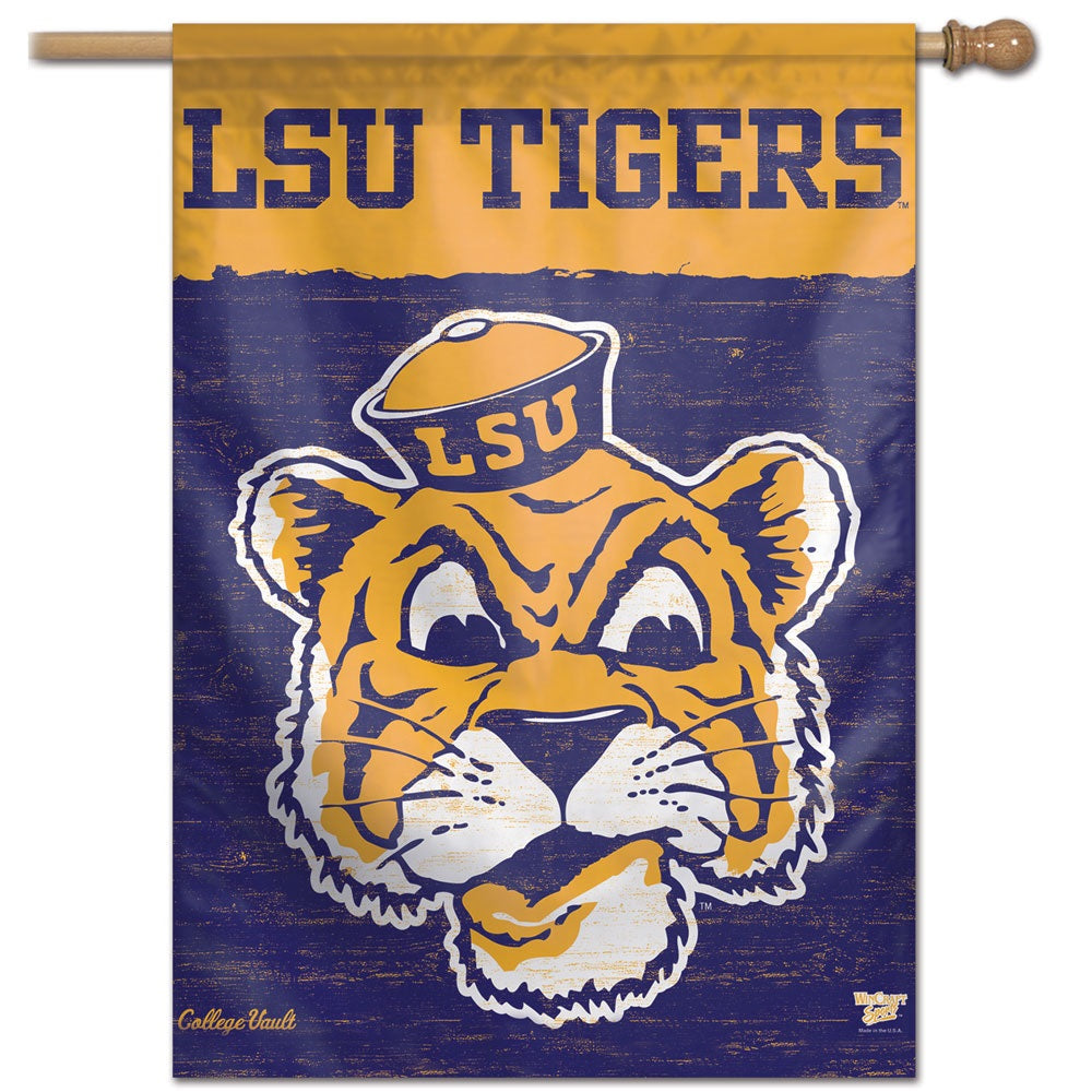 LSU Tigers Flag Throwback Logo House Banner
