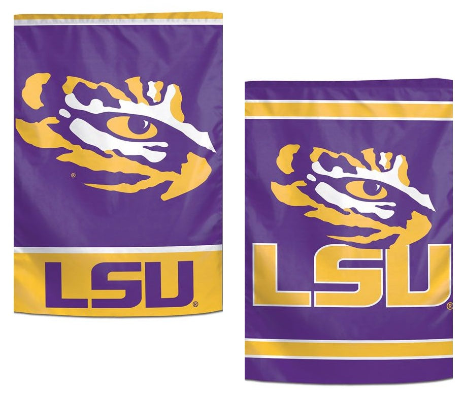 LSU Tigers Garden 2 Sided Double Logo Tiger Eye